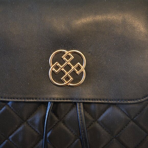 Daisy Fuentes Women Quilted Nylon Backpack Black NWT - Picture 3 of 14